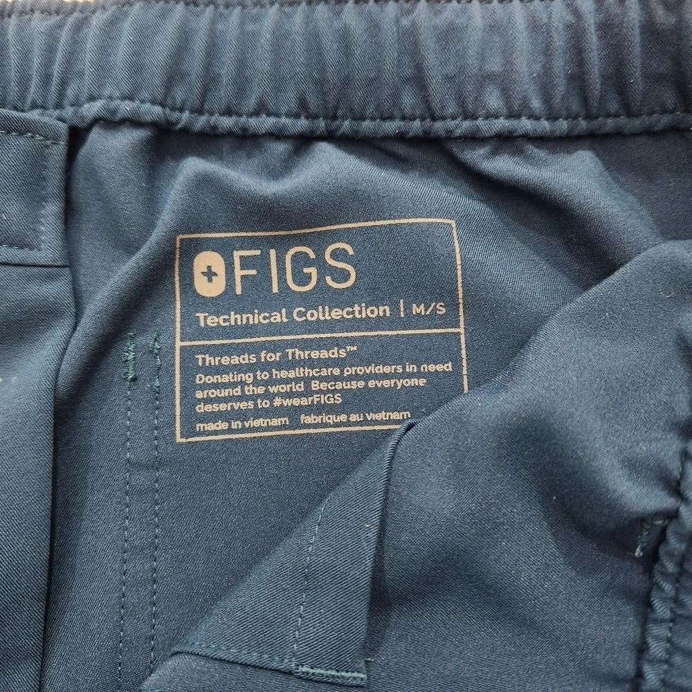 FIGS Men Scrub Cairo Cargo Pants Dark Teal Sz M/S Technical Collection TM3001S